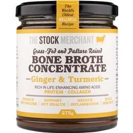 The Stock Merchant Bone Broth Concentrate Ginger & Turmeric 275g