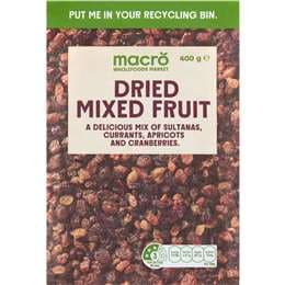 Macro Dried Mixed Fruit 400g