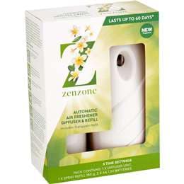 ZenZone Automatic Air Freshener Diffuser & Refill Frangipani each
