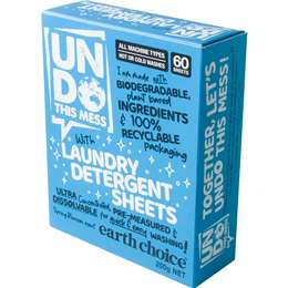 Undo This Mess Laundry Detergent Sheets Spring Blossom 60 pack