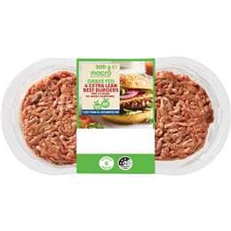 Macro Grass Fed 4 Extra Lean Beef Burgers 500g