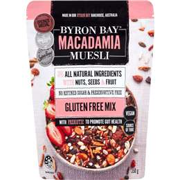 Byron Bay Macadamia Muesli Gluten Free Mix 350g