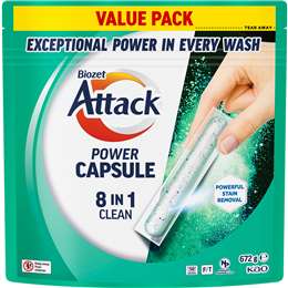 Biozet Attack Power Capsule 8-In-1 Clean Value 50 pack