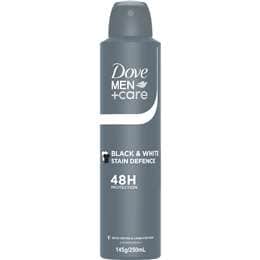 Dove Men+Care 48hr Deodorant Aerosol Stain Defence 250mL