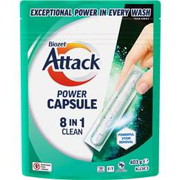 Biozet Attack Power Capsule 8-In-1 Clean 30 pack