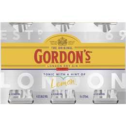 Gordon's Gin & Tonic Cans 375mL x 6 pack