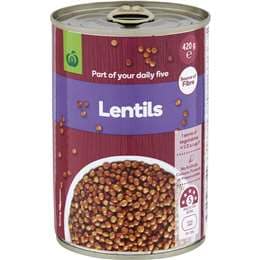 Woolworths Lentils 420g