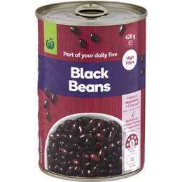 Woolworths Black Beans 420g
