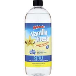 McLintocks Fridge & Kitchen Wipe Refill Vanilla 1L