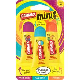 Carmex Minis Lip Balm 3 pack