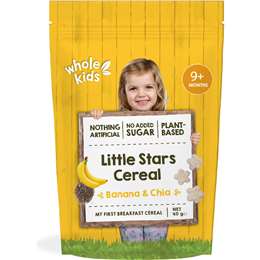 Whole Kids Little Stars Cereal Banana & Chia 40g