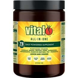 Vital All In One Daily Supplement Powder Lemon & Ginger Flavour 240g