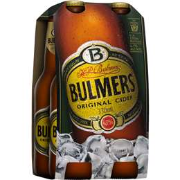Bulmers Apple Cider Original Bottles 330mL x 4 pack