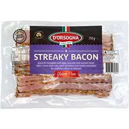 D'Orsogna Streaky Bacon 750g