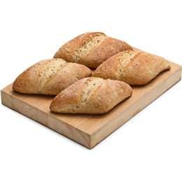 Woolworths Seeded Diamond Ciabatta Rolls 4 pack