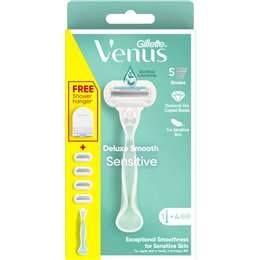 Gillette Venus Deluxe Smooth Sensitive Razor With Shower Hanger 4 pack