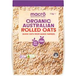 Macro Organic Australian Rolled Oats 1kg