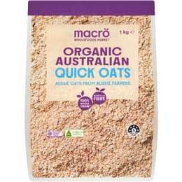 Macro Organic Australian Quick Oats 1kg