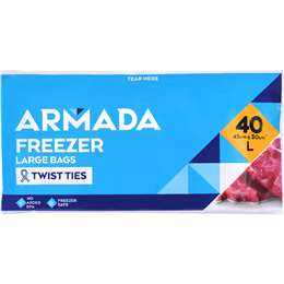 Armada Freezer Bags Large 40 pack