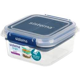 Sistema To Go Rectangle Stax Food Container Assorted 1.15L each