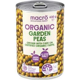 Macro Organic Garden Peas 420g
