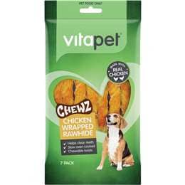 Vita Pet Chewz Chicken Wrapped Rawhide Twist Dog Treats 7 pack
