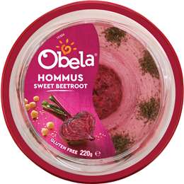 Obela Hommus Dip With Beetroot 220g
