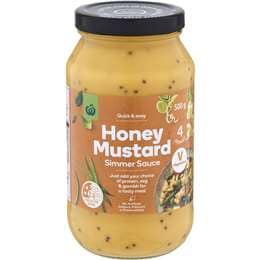 Woolworths Honey Mustard Simmer Sauce 500g