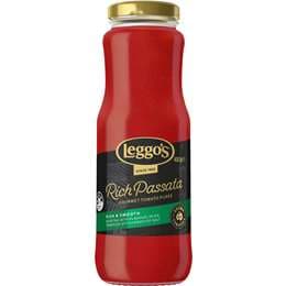 Leggo's Gourmet Rich Australian Tomato Passata Puree Sauce 400g