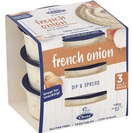 Chris' Dips French Onion 60g x 3 pack