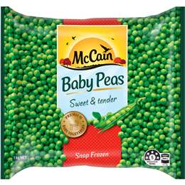 McCain Frozen Baby Peas 1kg