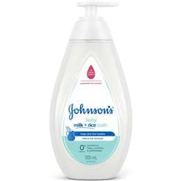 Johnson's Milk + Rice Tear Free Gentle Nourish Moisturising Baby Bath 500mL