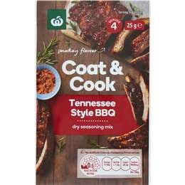 Woolworths Coat & Cook Seasoning Mix Tennessee Style BBQ 25g