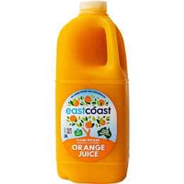 Eastcoast Orange Juice 100 Percent 2L