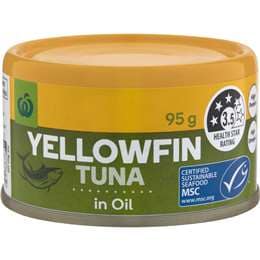 Woolworths Yellowfin Tuna In Oil 95g