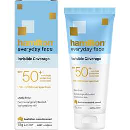 Hamilton SPF 50+ Everyday Face Matte Finish Sunscreen 75g