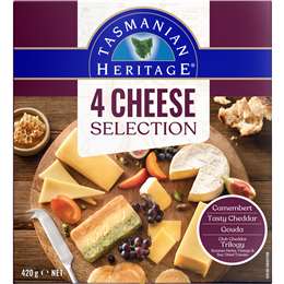 Tasmanian Heritage 4 Cheese Selection 420g