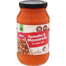 Woolworths Creamy Tomato & Mozzarella Pasta Bake Sauce 500mL