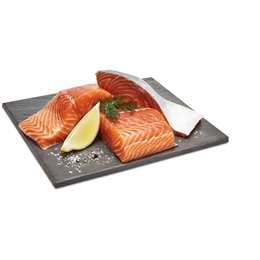 Fresh Tasmanian Atlantic Skin On Salmon Fillets per 200g