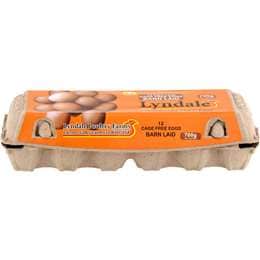 Lyndale 12 Gippsland's Own Extra Large Cage Free Eggs 700g