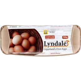 Lyndale 12 Gippsland Extra Large Caged Eggs 700g