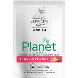Ultimates Indulge Planet Aware Tuna With Prawns Wet Cat Food 85g