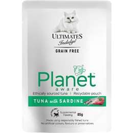 Ultimates Indulge Planet Aware Tuna With Sardine Wet Cat Food 85g