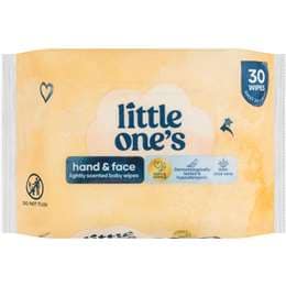 Little One's Baby Wipes Hand & Face 30 pack