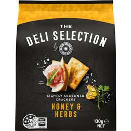 Red Rock Deli Selection Crackers Honey & Herb 130g