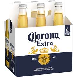 Corona Extra Lager Bottles 330mL x 6 pack