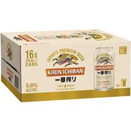 Kirin Ichiban Cans 375mL x 16 pack