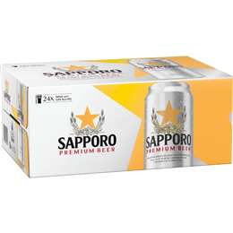 Sapporo Can Cans 500mL x 24 pack