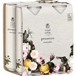 Tread Softly Prosecco Can 250mL x 4 pack