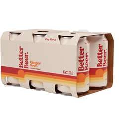 Better Beer Ginger Beer Low Sugar 355mL x 6 pack